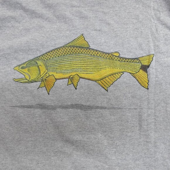 Patagonia Shirt Medium Regular Fit World Trout Double Sided - Picture 1 of 8